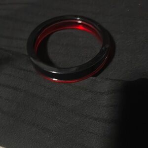 Chic Red and Black Bangle